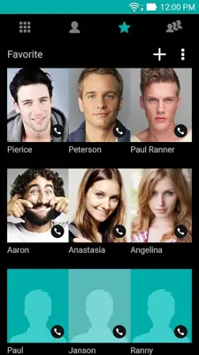 ASUS Contacts Theme - Dark android App screenshot 0